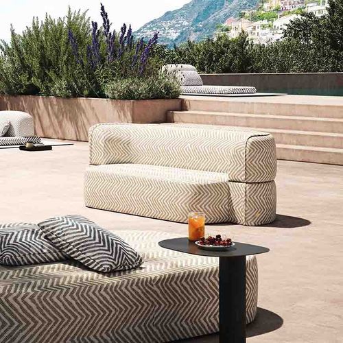 Canapé lit - Soft Island - LIU JO Living - contemporain / d'extérieur / en tissu