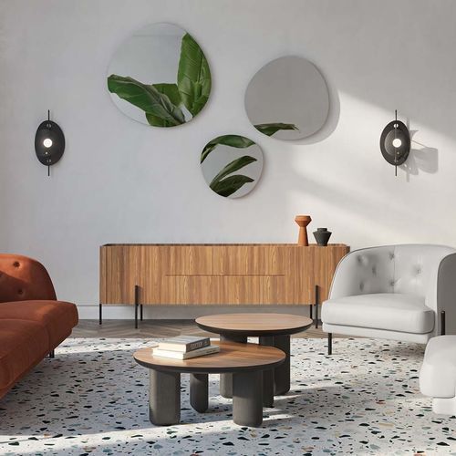 Miroir mural - Caillou - LIU JO Living - contemporain / non spécifié / gris