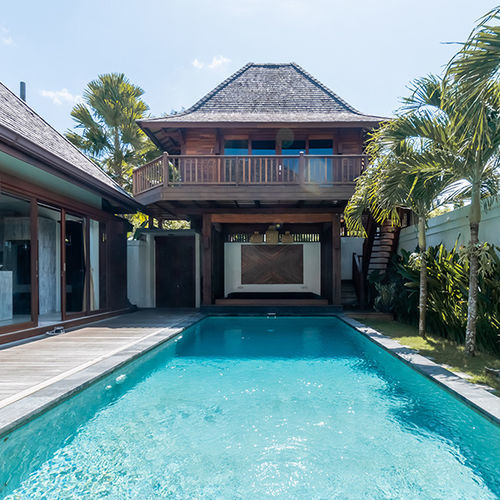 Maison préfabriquée - VILLA PROJECT IN PECATU, BALI - PT-Touchwood - bioclimatique / contemporaine / avec terrasse