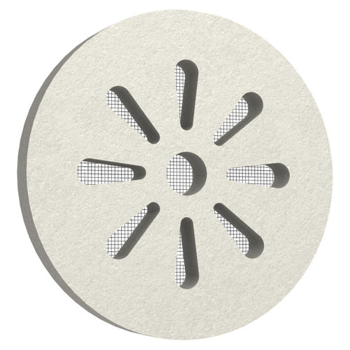 Grille de ventilation décorative - EDG-09 - Eleni Decor - en polystyrène / ronde / d'extérieur