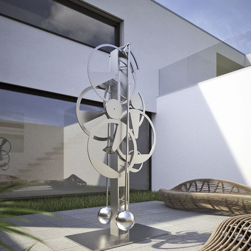Horloge minimaliste - TM RAINMAN - The Moving Mechanics Company AG - sur pied / analogique / en métal