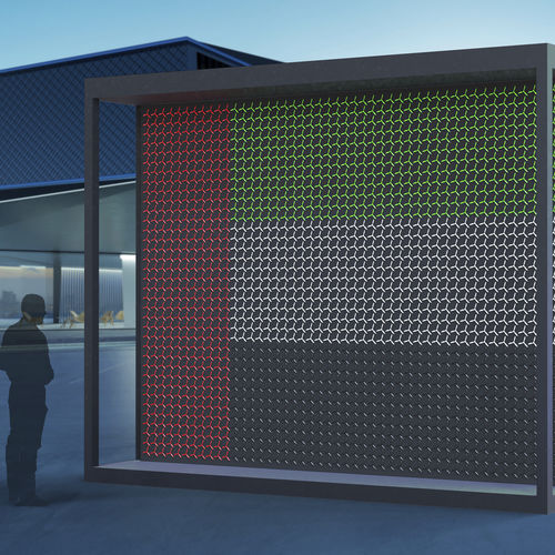Horloge contemporaine - THE FLAG - The Moving Mechanics Company AG - sur pied / analogique / pour espace public