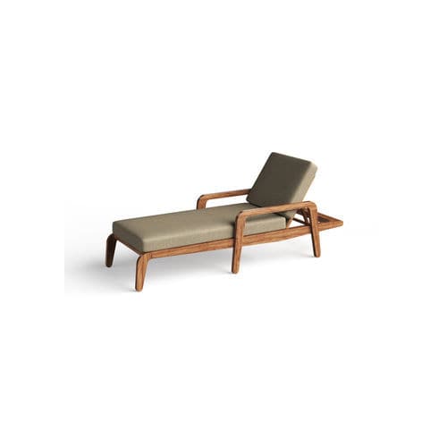 Bain de soleil contemporain - CYNARA - Model No. Furniture - en tissu / en cerisier / en orme