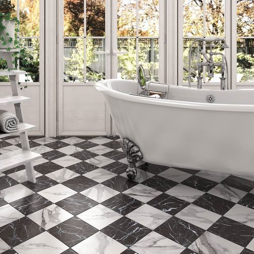 Carrelage en porcelaine - MARQUINA - MAYOLICA - en céramique émaillée / mat / brillant