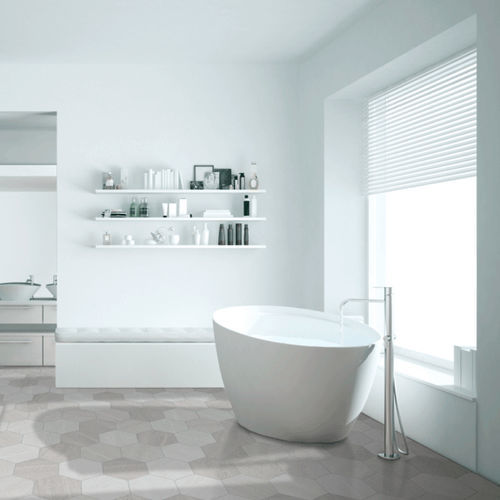 Tomette en porcelaine - AROSA  - CERLAT - mate / d'intérieur / de salle de bain