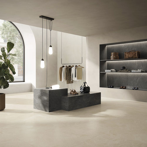 Carrelage en grès cérame - MOONSTONE - CERDOMUS - en ardoise / mat / d'intérieur