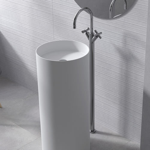 Vasque sur pied - RIN - ZENON SMART SOLID SURFACE - en Solid Surface / antibactérienne / finition mat