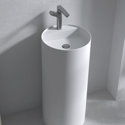 Vasque sur pied - RIN TL - ZENON SMART SOLID SURFACE - en Solid Surface / antibactérienne / finition mat
