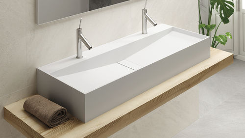 Vasque à poser - DINAMARCA - ZENON SMART SOLID SURFACE - en Solid Surface / antibactérienne / double