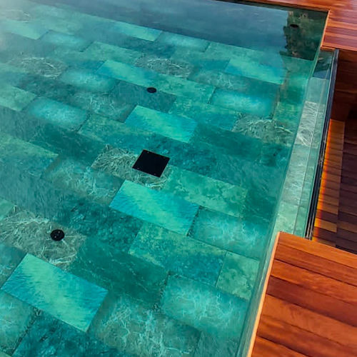 Carrelage en porcelaine - VISION LUCA - BETSAN GLASS MOSAIC - mat / d'intérieur / pour plage de piscine