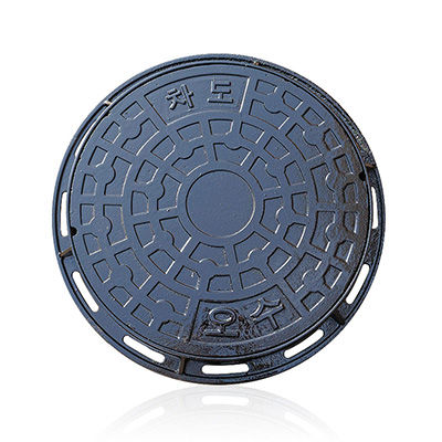 Couvercle de regard en fonte - B125 - Hebei Zhenhan Casting Co.,Ltd - rond / à couvercle intégré