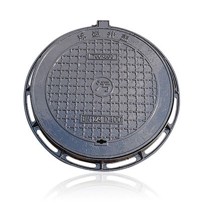 Couvercle de regard en fonte - D400 - Hebei Zhenhan Casting Co.,Ltd - rond / à couvercle intégré