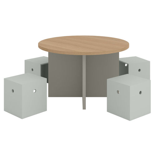 Table de jeu pour enfant contemporain - ROUND | SQUARE - Muba Design - résidentiel / en bois laqué / sur mesure