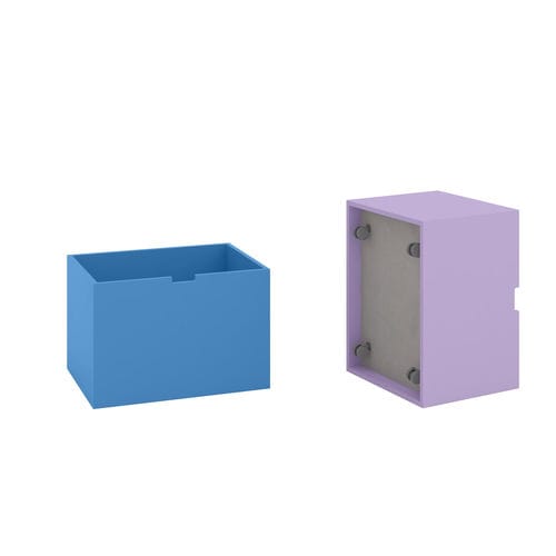 Coffre à jouets à roulettes - Muba Design - en bois laqué