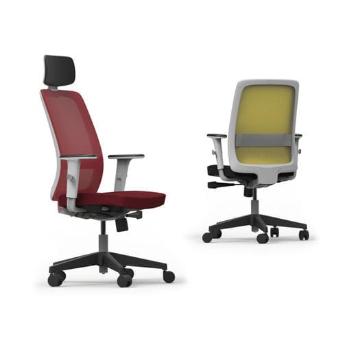 Chaise de bureau contemporaine - Vélo - Cavaletti S/a - d'intérieur / en résille / en cuir