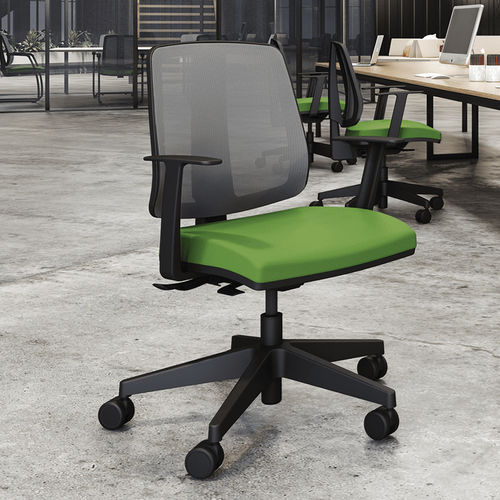 Chaise de bureau contemporaine - Flip - Cavaletti S/a - d'intérieur / en résille / en cuir
