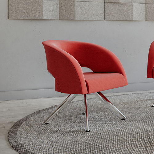 Fauteuil contemporain - Spot - Cavaletti S/a - en tissu / en cuir / en polyester