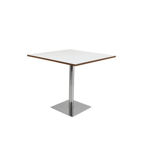 Table contemporaine - Go - Cavaletti S/a - en bois / avec piètement en acier / carrée