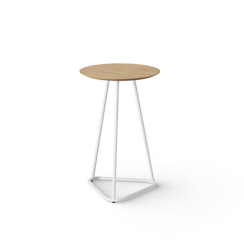 Table d'appoint contemporaine - Fun - Cavaletti S/a - en bois / avec piètement en acier / ronde