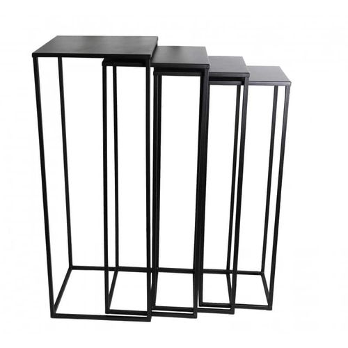 Piédestal contemporain - Quatuor - SAS Socles et Supports - en acier / sur mesure / pour sculpture