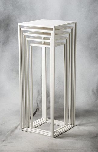 Piédestal contemporain - Penta - SAS Socles et Supports - en acier / sur mesure / pour sculpture