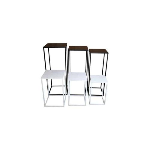 Piédestal contemporain - Tertio + Tertio (S) - SAS Socles et Supports - en acier / sur mesure / pour sculpture