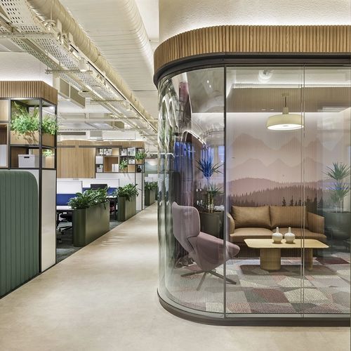 Cloison amovible - ALNOPLAN G100 - ALN Office - Altinbölme Partition Wall - modulaire / vitrée / en bois