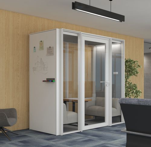 Bureau POD acoustique - ALNO POD MEDIUM - ALN Office - Altinbölme Partition Wall - avec porte vitrée / ergonomique / modulable