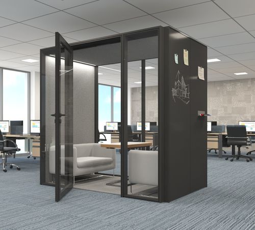 Bureau POD acoustique - ALNO POD LARGE - ALN Office - Altinbölme Partition Wall - avec porte vitrée / ergonomique / modulable