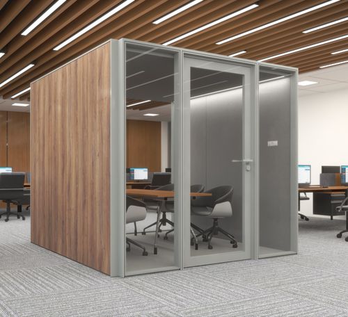 Bureau POD acoustique - ALNO POD X-LARGE - ALN Office - Altinbölme Partition Wall - avec porte vitrée / ergonomique / modulable