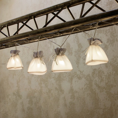 Guirlande lumineuse en métal - BAGS - ARTBUZ creative workshop - en tissu / en verre / à LED