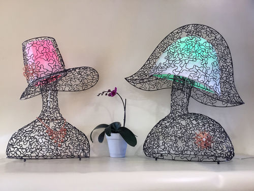 Luminaire apparent - CAVALIER &amp; JOSEPHINE - ARTBUZ creative workshop - à LED / sculptural / pour exposition