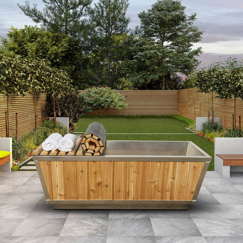 Baignoire à poser - Plunge Pool - Urban Cedar Hot Tubs and Saunas - d'extérieur / en bois massif / en acier inoxydable