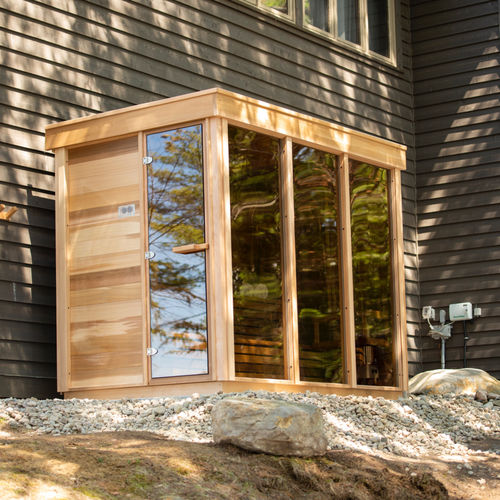 Sauna résidentiel - Premium 9FTx6FT - Urban Cedar Hot Tubs and Saunas - en verre / en cèdre rouge / pour extérieur