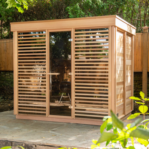 Sauna résidentiel - 9FTx7FT - Urban Cedar Hot Tubs and Saunas - en verre / en cèdre rouge / pour extérieur