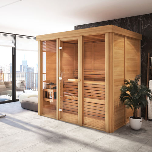 Sauna résidentiel - 7FTx6FT - Urban Cedar Hot Tubs and Saunas - en verre / en cèdre rouge / d'intérieur