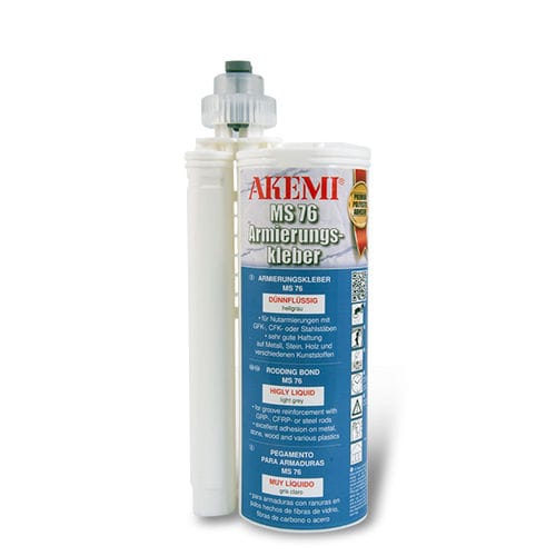 Colle à base de polyester - MS 76 RODDING  - Akemi - pour verre / pour fenêtre / pour intérieur