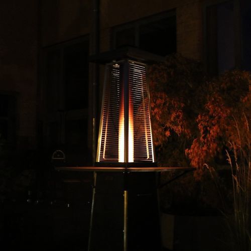 Chauffage de terrasse à granulés - SKYFIRE - Vulcano France - sur pied / professionnel / vertical