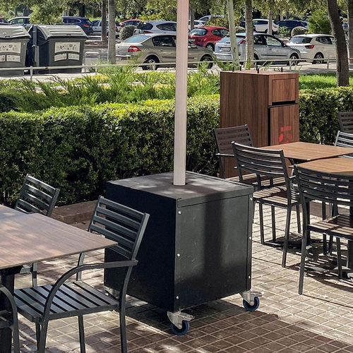 Pied d'ancrage pour parasol en métal - BASEMP01M/R - Conva