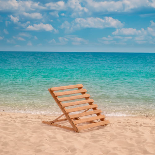 Bain de soleil contemporain - TK-R70 - Conva - en teck / de jardin / de plage