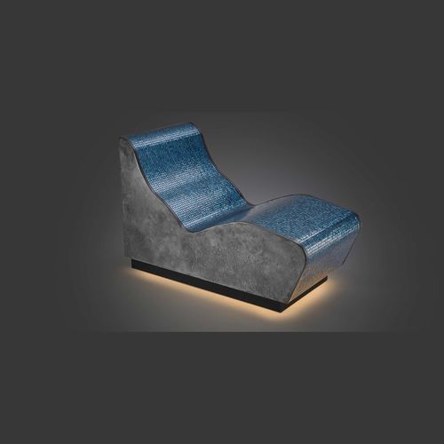 Siège de repos professionnel - LAGOON - SOLEUM GmbH - en mosaïque de verre / en microciment / chauffé