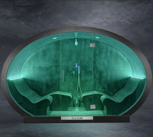 Bain de vapeur avec douche intégrée - ELLIPSE - SOLEUM GmbH - d'extérieur / smart / avec sel pour halothérapie