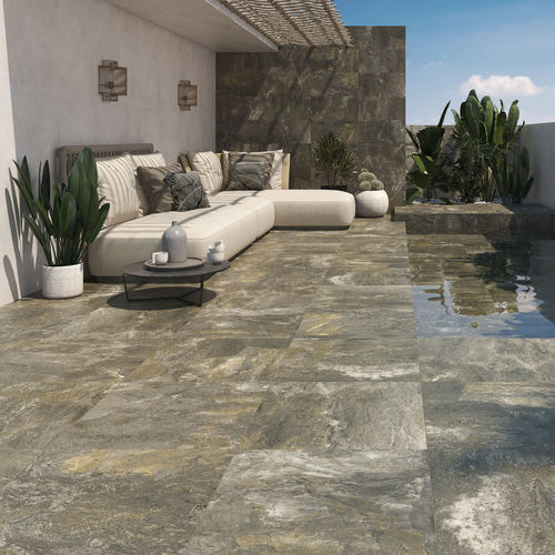 Carrelage en pierre - ESS. ADZ. NERVA - Prissmacer - mat / d'extérieur / de terrasse