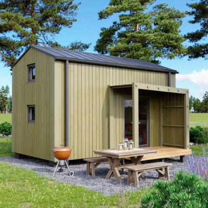 Maison préfabriquée - A-2 - Y-HOME - modulaire / contemporaine / avec terrasse
