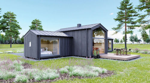 Maison préfabriquée - E-1 - Y-HOME - modulaire / contemporaine / avec terrasse