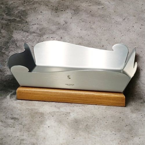 Centre de table en acier inoxydable - Lilium Auris - Laserplanet - fait main