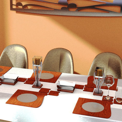 Set de table en verre - AAL Auris - Laserplanet - en bois