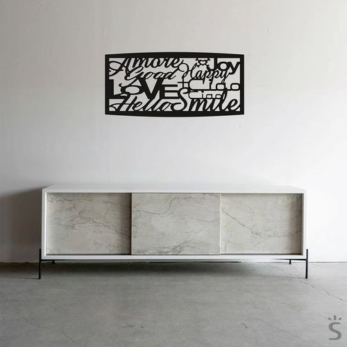 Panneau décoratif mural - Quadro design Tramax Parole+ - Laserplanet - en méthacrylate / résidentiel