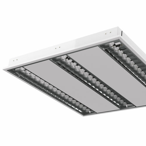 Plafonnier contemporain - 135 - pti-lighting - carré / en tôle d'acier / époxy