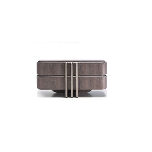 Commode contemporaine - H1595 - ANNIBALE COLOMBO - en chêne / en laiton / rectangulaire